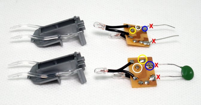 Modification des circuits imprimés et points de connexion pour décodeur